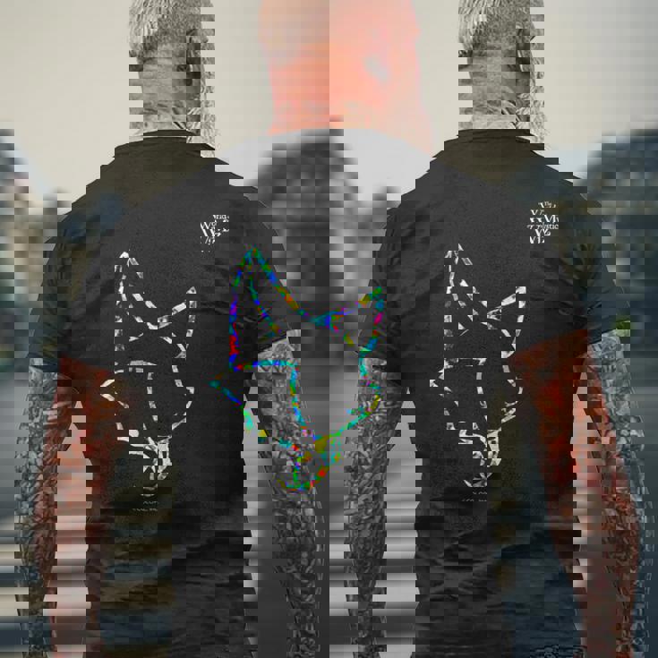 黒猫のウィズ ウィズ B メンズTシャツ バックプリント 高齢者への贈り物