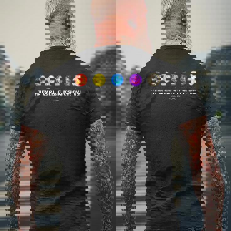 黒猫のウィズ 属性 メンズTシャツ バックプリント 高齢者への贈り物