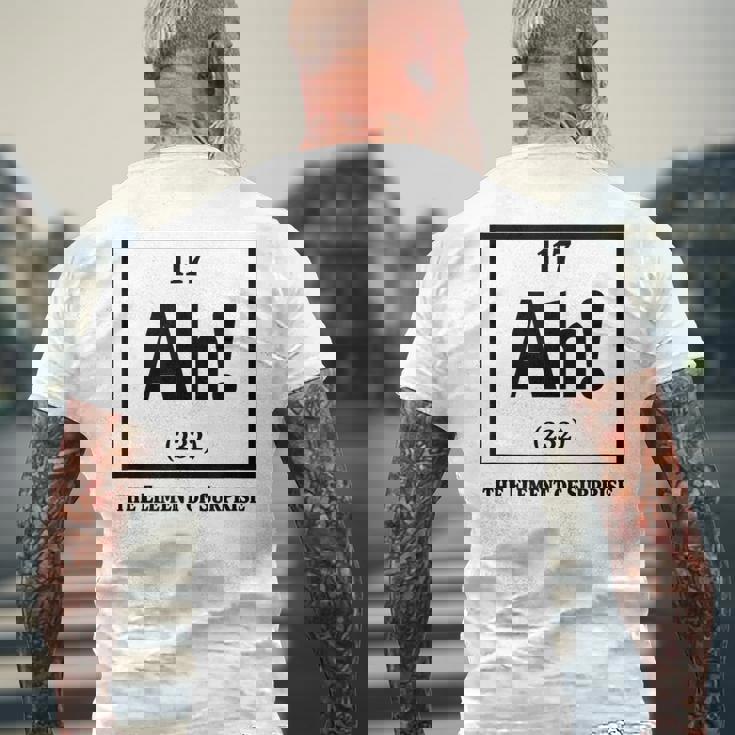 Ah The Element Ofurprise Periodic Table メンズTシャツ バックプリント 高齢者への贈り物