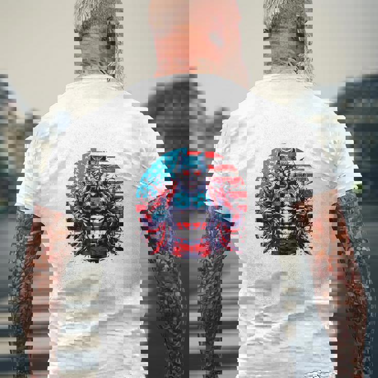 American Werewolfigma シャツ 面白い クリンジ 狼 ブレイン メンズTシャツ バックプリント 高齢者への贈り物