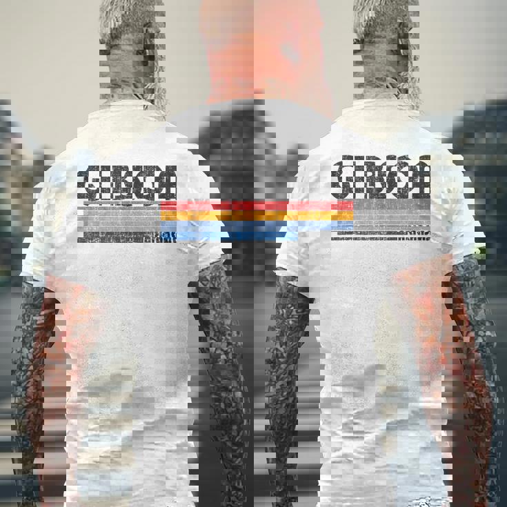 Arの故郷の誇りをこのレトロな70年代80年代でギブソンに見せましょう メンズTシャツ バックプリント 高齢者への贈り物