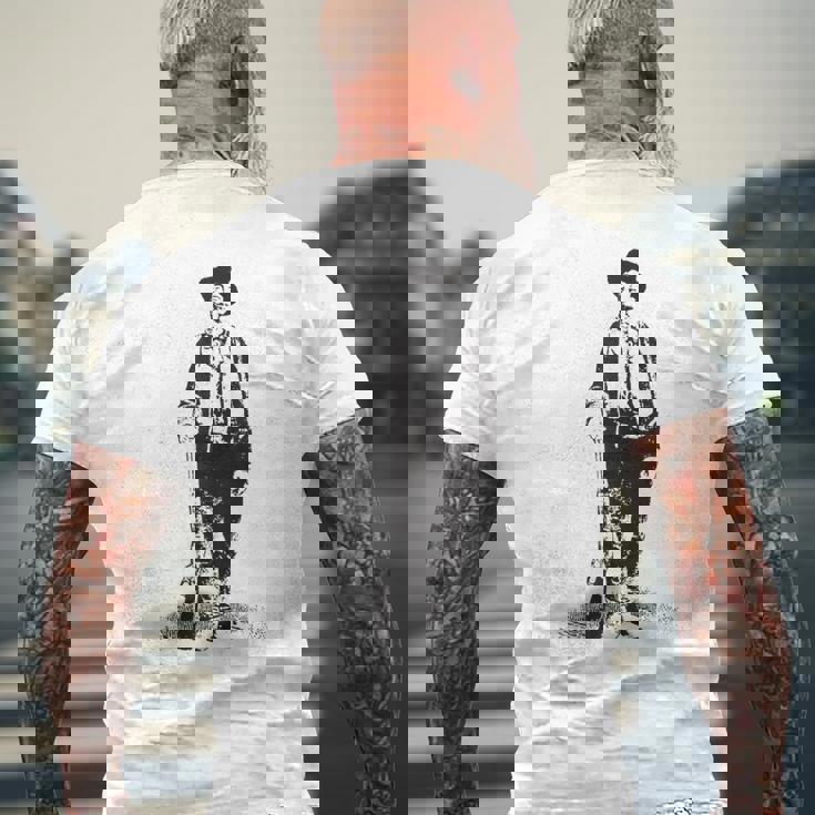 Billy Kid ガンスリンガー ガンファイターヒストリーワイルドウェストギフト メンズTシャツ バックプリント 高齢者への贈り物