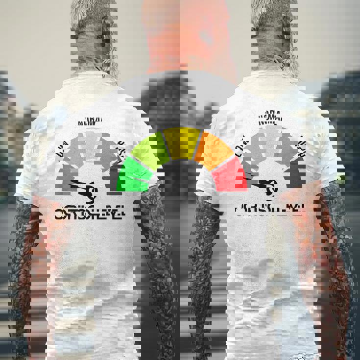 Cortisol Leveltresschool Andtudents メンズTシャツ バックプリント 高齢者への贈り物