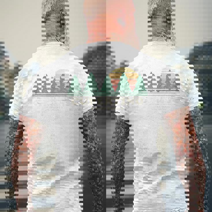 Cupertino Ca ヴィンテージ スローバック レトロ 70年代デザイン メンズTシャツ バックプリント 高齢者への贈り物