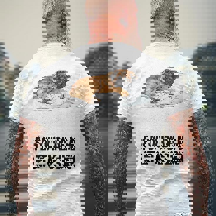 Cute Leonberger If You Love Me Let Meleep パジャマ メンズTシャツ バックプリント 高齢者への贈り物