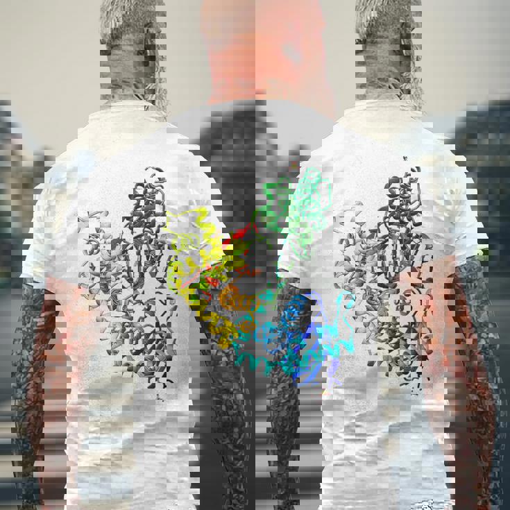 Dna ポリメラーゼ遺伝学 分子生物学 科学者 メンズTシャツ バックプリント 高齢者への贈り物