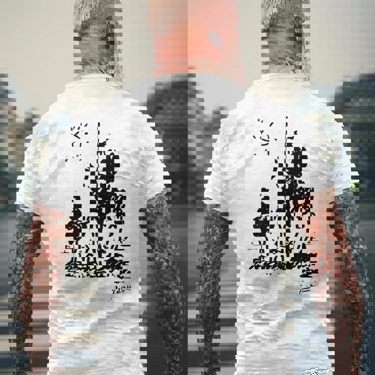 Don Quixote アートワーク 長袖tシャツ メンズTシャツ バックプリント 高齢者への贈り物