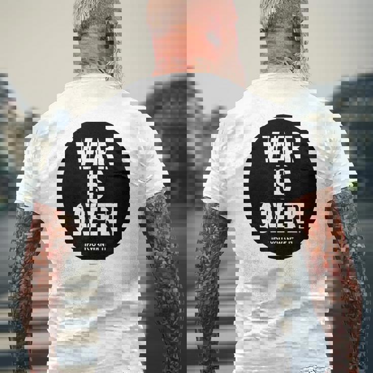 Exclusive War Is Over If You Want It 限定版 メンズTシャツ バックプリント 高齢者への贈り物