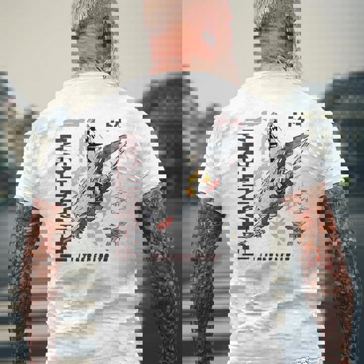 F-4 Phantom Ii ジェットグラフィック メンズTシャツ バックプリント 高齢者への贈り物