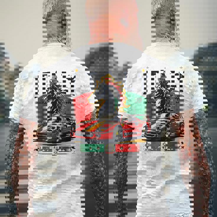 F40 イタリア スー 黒馬 メンズTシャツ バックプリント 高齢者への贈り物