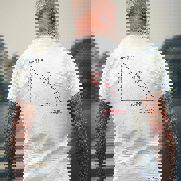 Find X Found It ファー・フロム・ホーム メンズTシャツ バックプリント 高齢者への贈り物