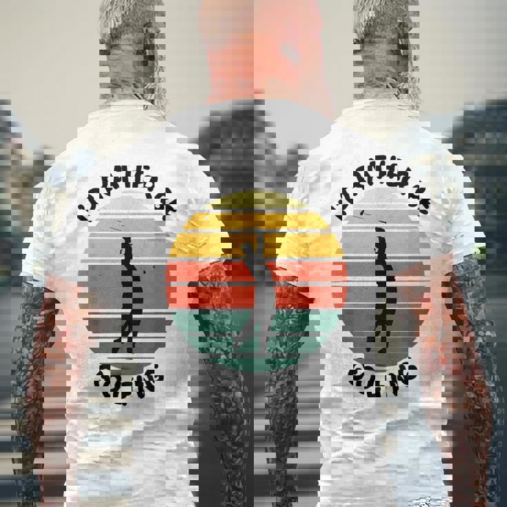 I'd Rather Be Golfing Golfer スポーツアパレル ゴルフ メンズ メンズTシャツ バックプリント 高齢者への贈り物