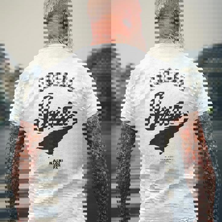 Ina Local 伊那市ローカル 故郷 メンズTシャツ バックプリント 高齢者への贈り物