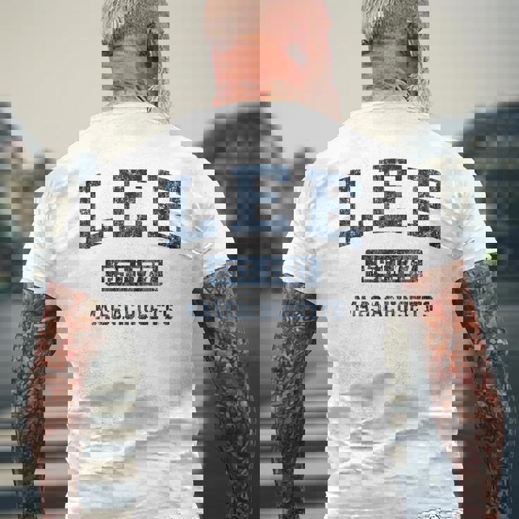 Lee Massachusetts Ma ビンテージスポーツデザイン ネイビー 長袖tシャツ メンズTシャツ バックプリント 高齢者への贈り物