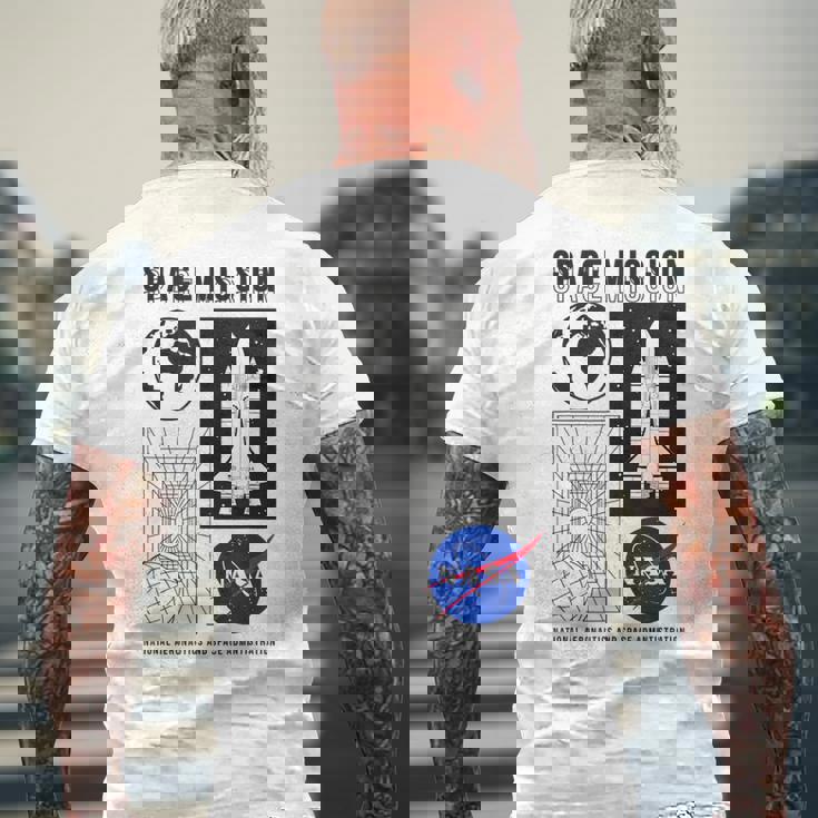 Nasa 宇宙ミッション・ディメンション メンズTシャツ バックプリント 高齢者への贈り物