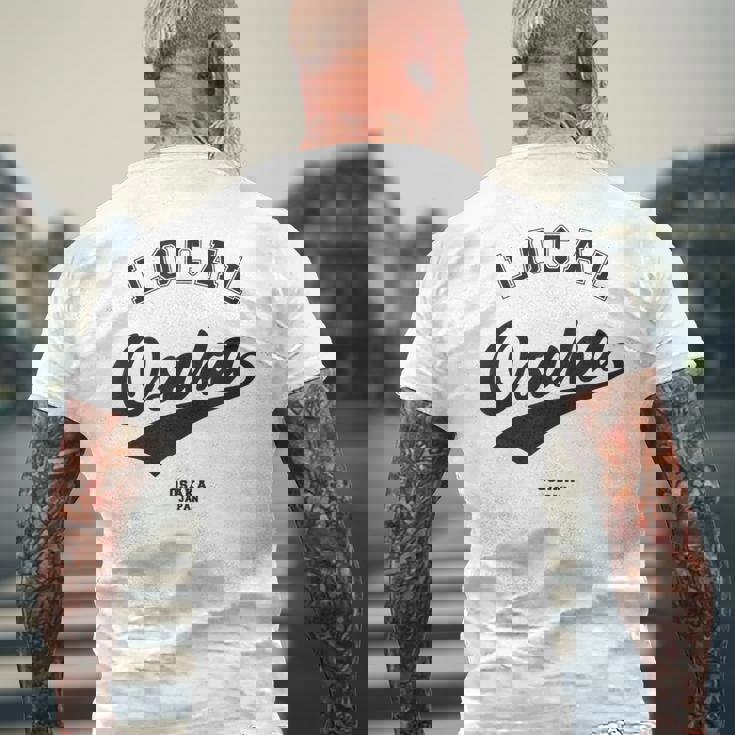 Osaka Local 大阪ローカル 故郷 メンズTシャツ バックプリント 高齢者への贈り物