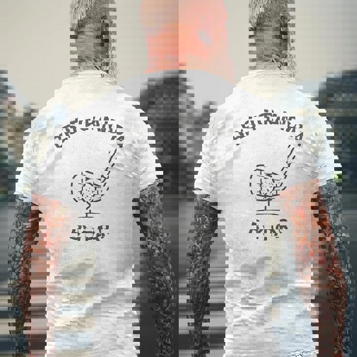 Par Grandfather Grandfather Best Grandpa メンズTシャツ バックプリント 高齢者への贈り物