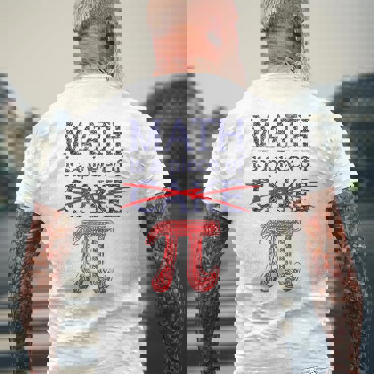 Pi Day Math Is A Piece Of Cake ファニーtシャツ 314用 メンズTシャツ バックプリント 高齢者への贈り物
