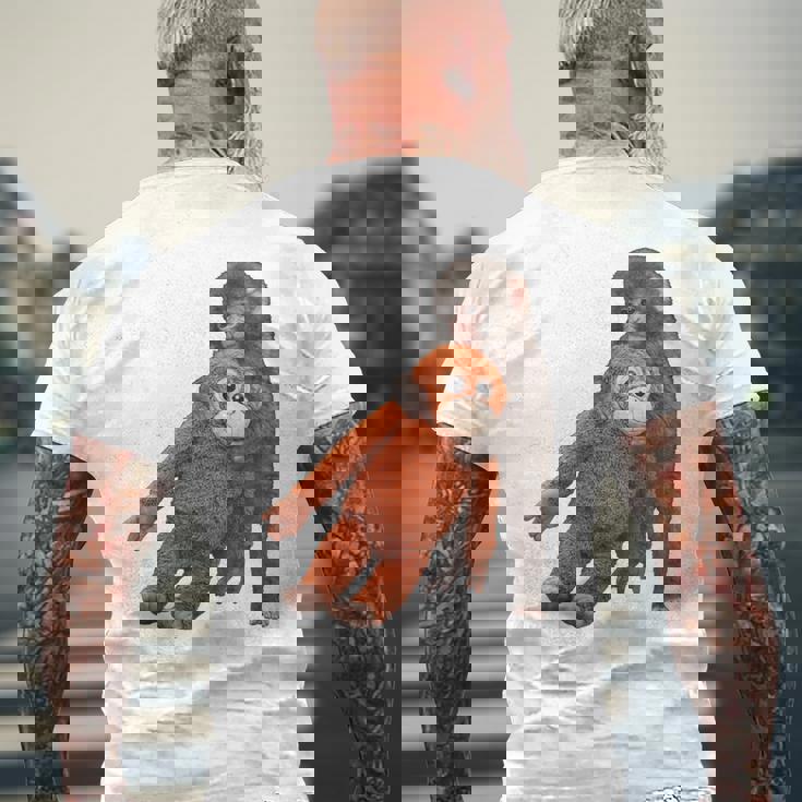 Punch The Monkey Meme X Ape Cute Punch Monkey Baby Meme メンズTシャツ バックプリント 高齢者への贈り物