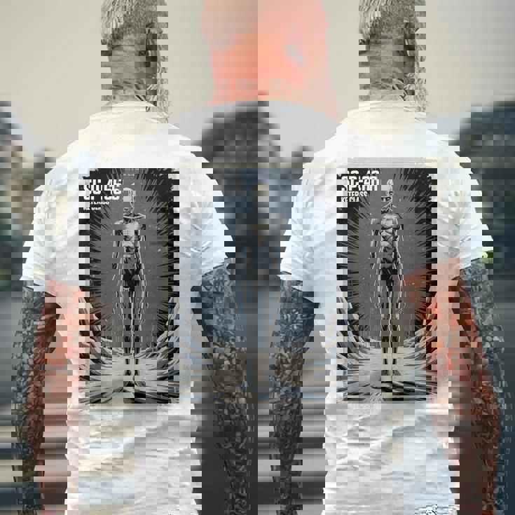 Scp-4666 ケター級ホラー伝承cp財団 メンズTシャツ バックプリント 高齢者への贈り物