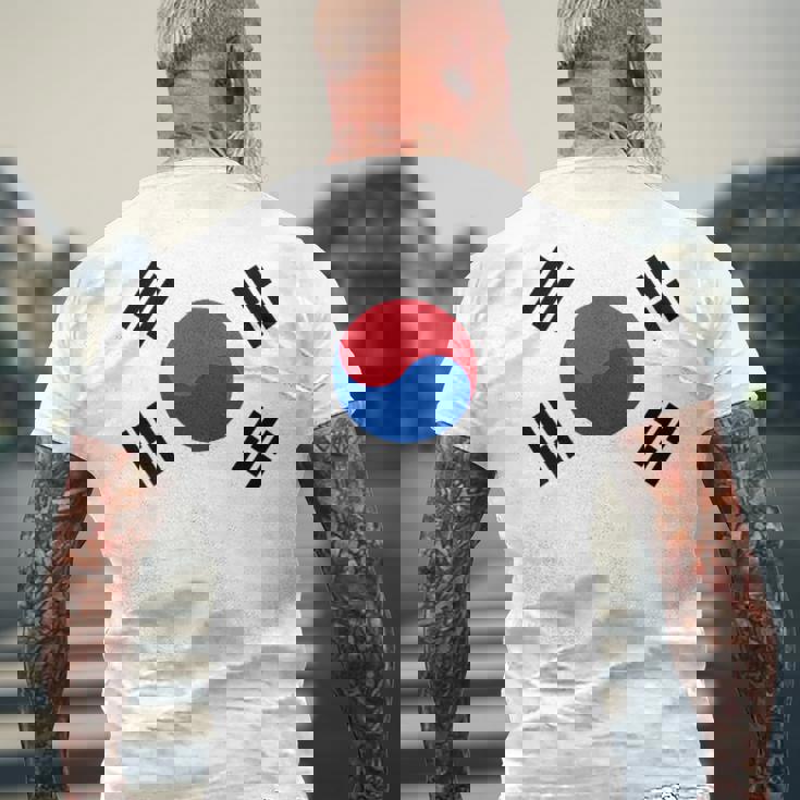 South Korea Korean National Flageoul メンズTシャツ バックプリント 高齢者への贈り物