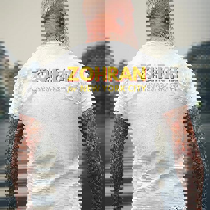 Zohran Mamdani ニューヨーク市長用 面白い クール トレンディ プログレッシブ メンズTシャツ バックプリント 高齢者への贈り物