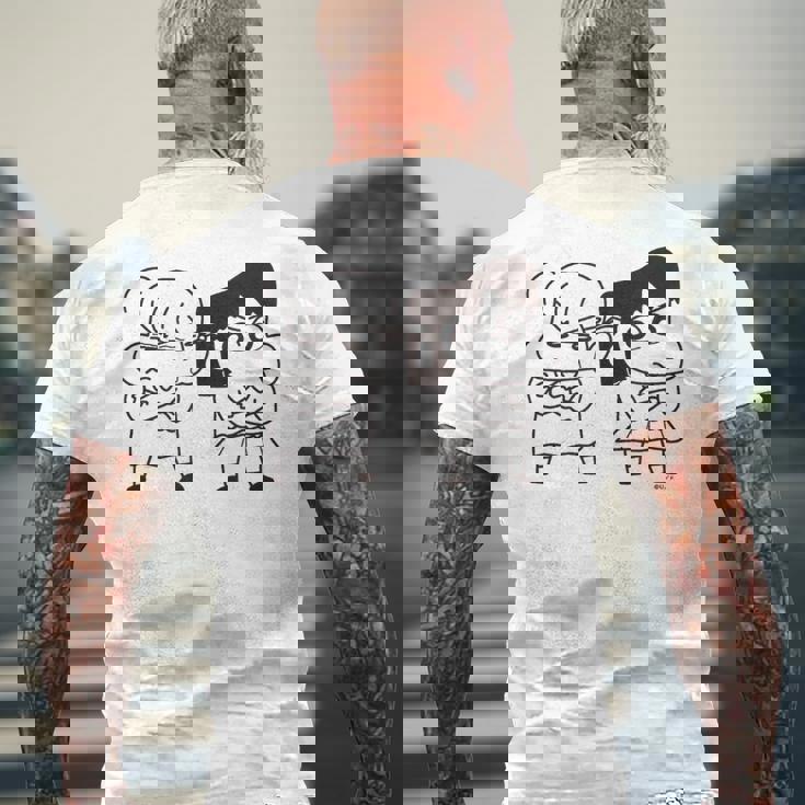 【まんが】クレヨンしんちゃん ネネちゃんとあいちゃん メンズTシャツ バックプリント 高齢者への贈り物