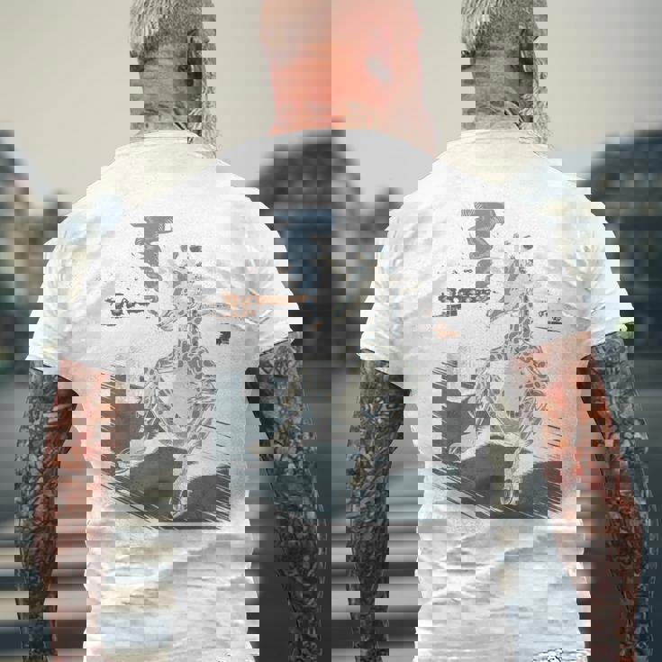 おもしろい 喫煙 キリン ビール キリン スモーカー メンズTシャツ バックプリント 高齢者への贈り物