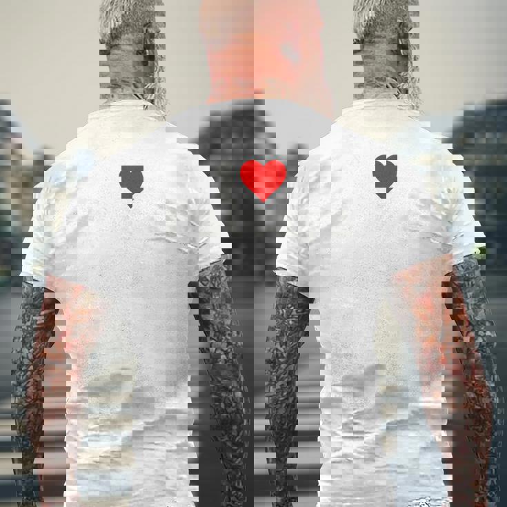 アイラブハートパタヤタイランド メンズTシャツ バックプリント 高齢者への贈り物