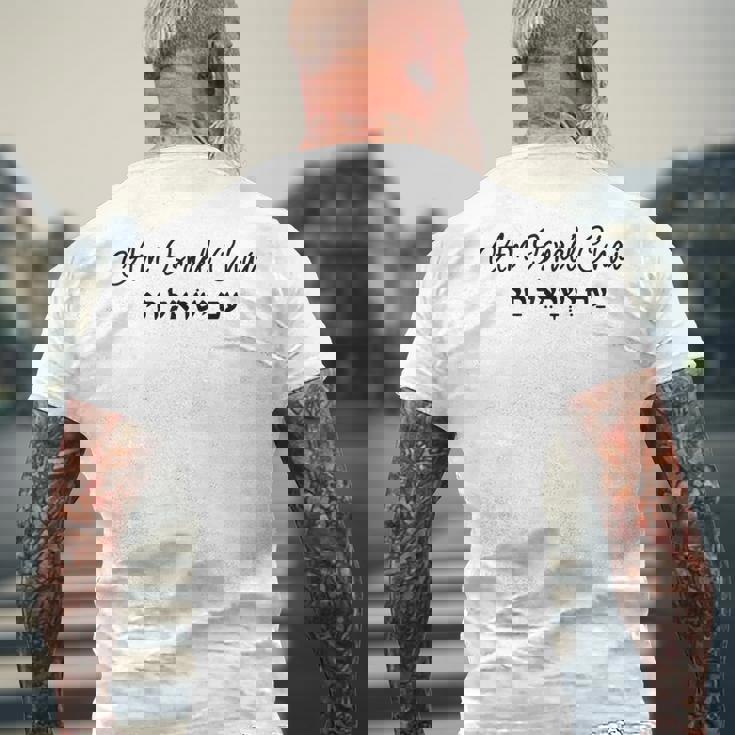 アム・イスラエル・チャイ-ユダヤ人の統一イスラエルのヘブライ語表現 メンズTシャツ バックプリント 高齢者への贈り物