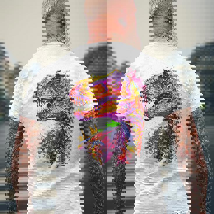 アロサウルス 恐竜モチーフ イラスト アロサウルス メンズTシャツ バックプリント 高齢者への贈り物