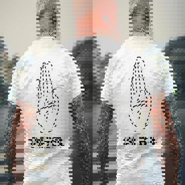 インドのサンスクリット語タタストゥデザイン メンズTシャツ バックプリント 高齢者への贈り物