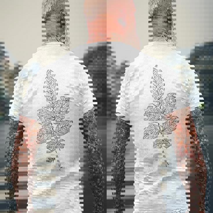 ウォールナットツリーリーフヴィンテージ植物学tシャツtシャツ メンズTシャツ バックプリント 高齢者への贈り物