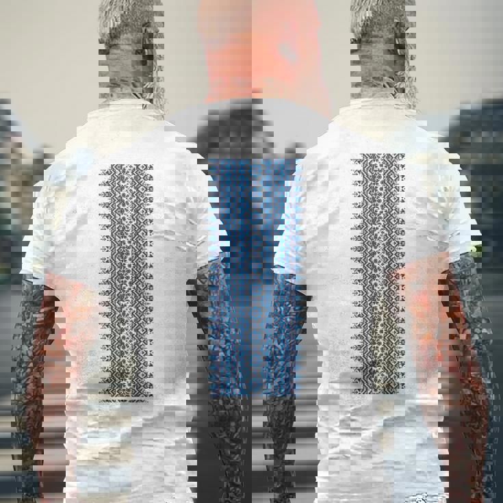 ウクライナ刺繍yshyvanka プリント 民族風オーナメント メンズTシャツ バックプリント 高齢者への贈り物