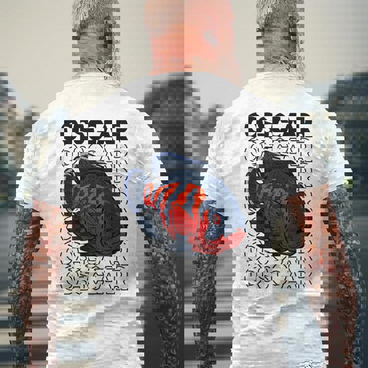 オスカーフィッシュ 80年代スタイル モンスターフィッシュキーパー 熱帯魚 メンズTシャツ バックプリント 高齢者への贈り物