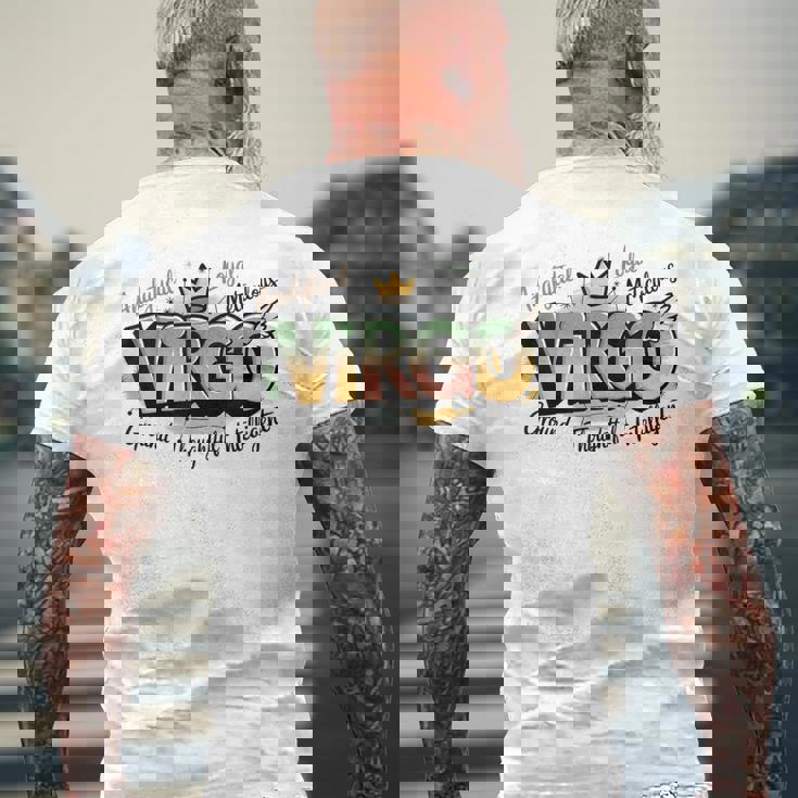 カラフルな乙女座の星座デザイン メンズTシャツ バックプリント 高齢者への贈り物