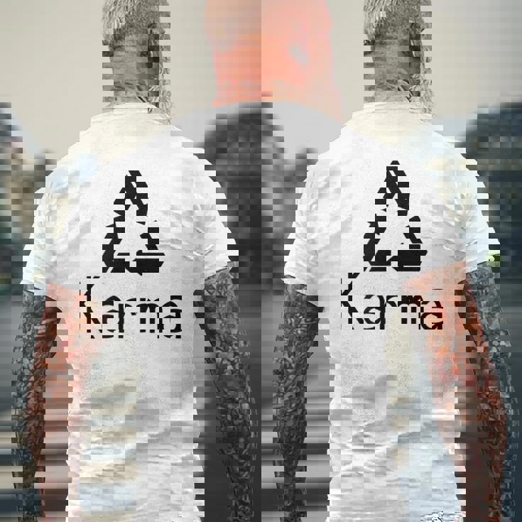 カルマ メンズTシャツ バックプリント 高齢者への贈り物