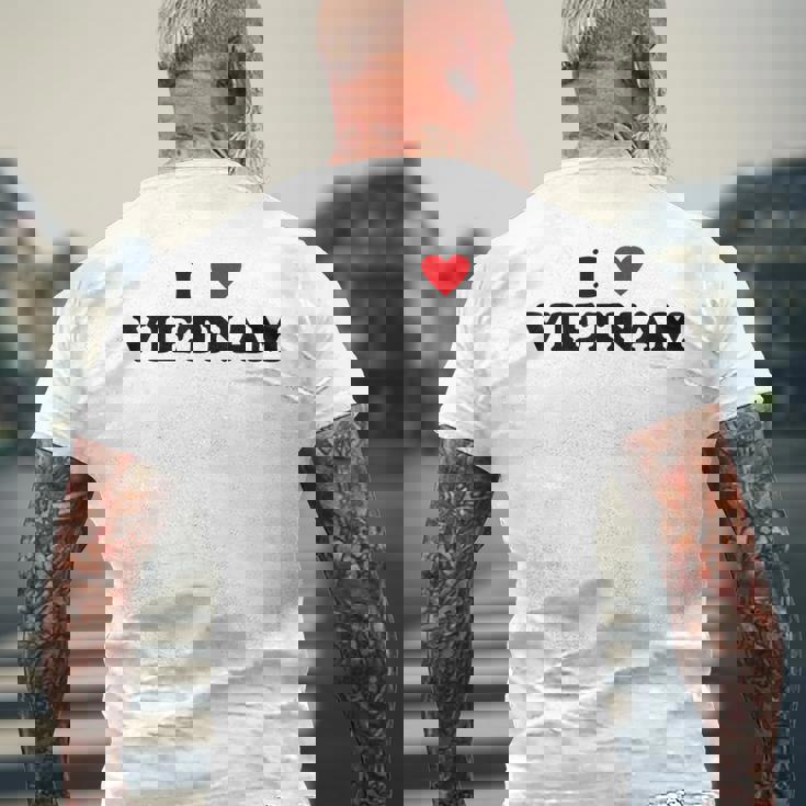 カントリーハートプライド-ファニーアイラブベトナム メンズTシャツ バックプリント 高齢者への贈り物