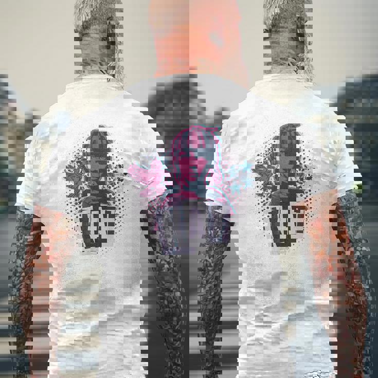 キャット・ミカエルセン 90年代グランジ・ロスト・レコード メンズTシャツ バックプリント 高齢者への贈り物