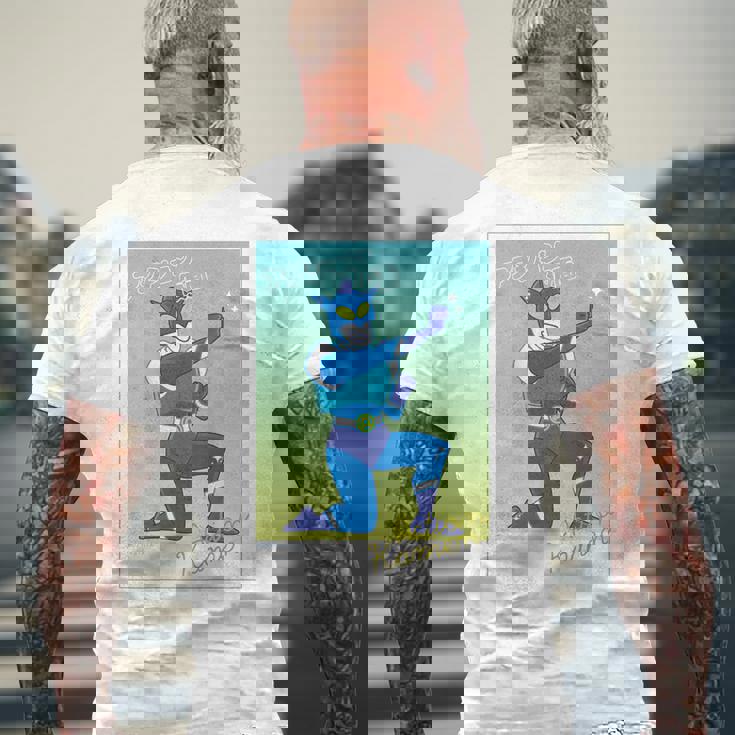 クレヨンしんちゃん アクション仮面ブロマイド風 メンズTシャツ バックプリント 高齢者への贈り物