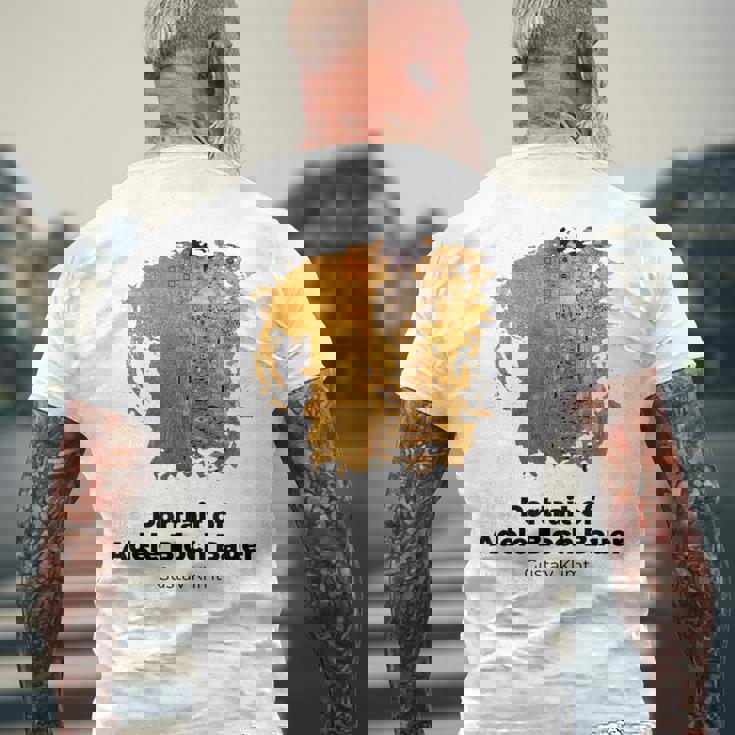 グスタフ・クリムト作 アデル・ブロッホバウアー・グランジの肖像 メンズTシャツ バックプリント 高齢者への贈り物