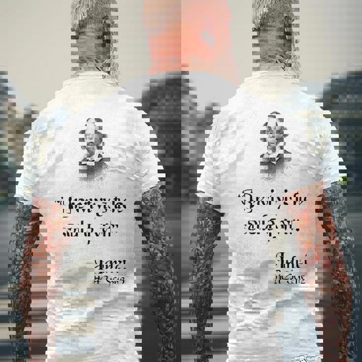 シェイクスピアの名言 メンズTシャツ バックプリント 高齢者への贈り物