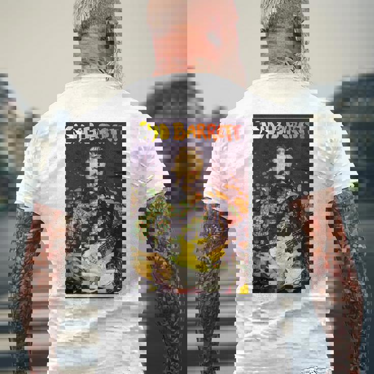 シド・バレットライブ写真 メンズTシャツ バックプリント 高齢者への贈り物