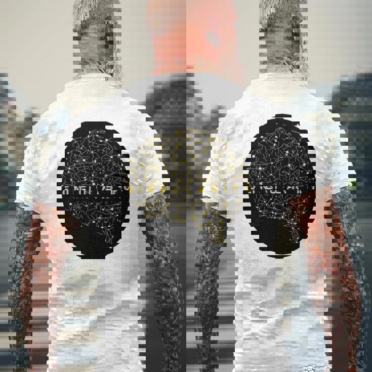 シンギュラリティ 強力ジェネレーティブai人工知能データ 長袖tシャツ メンズTシャツ バックプリント 高齢者への贈り物