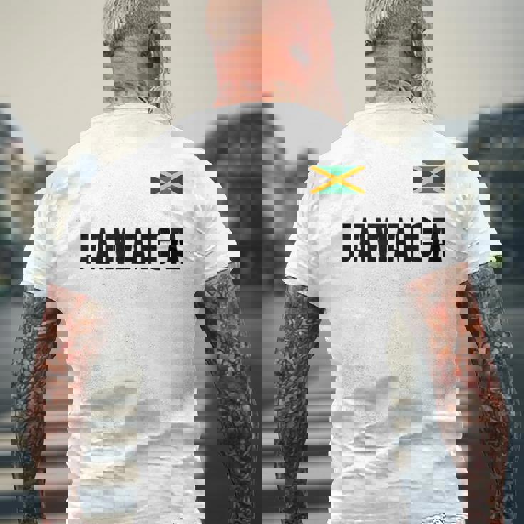 ジャマイカ カリブ海に浮かぶ小さな島国 メンズTシャツ バックプリント 高齢者への贈り物