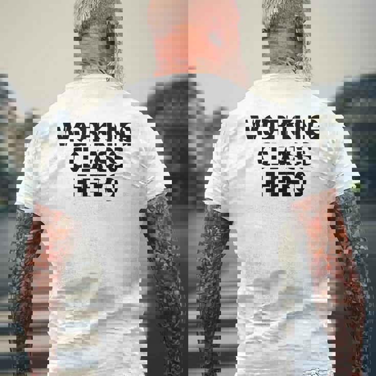 ジョン・ロック平和活動家が着用したワーキングクラスヒーロー。 メンズTシャツ バックプリント 高齢者への贈り物