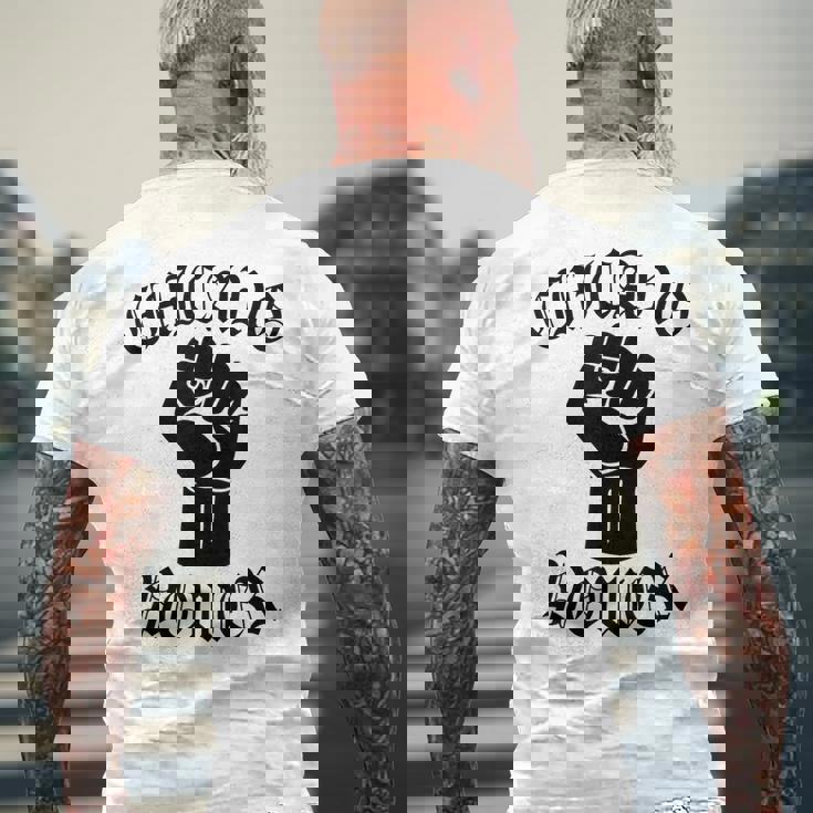 チカーノパワー メキシコ メキシコ ラティーナ ラテンクス ラザノ ラ ミグラ メンズTシャツ バックプリント 高齢者への贈り物