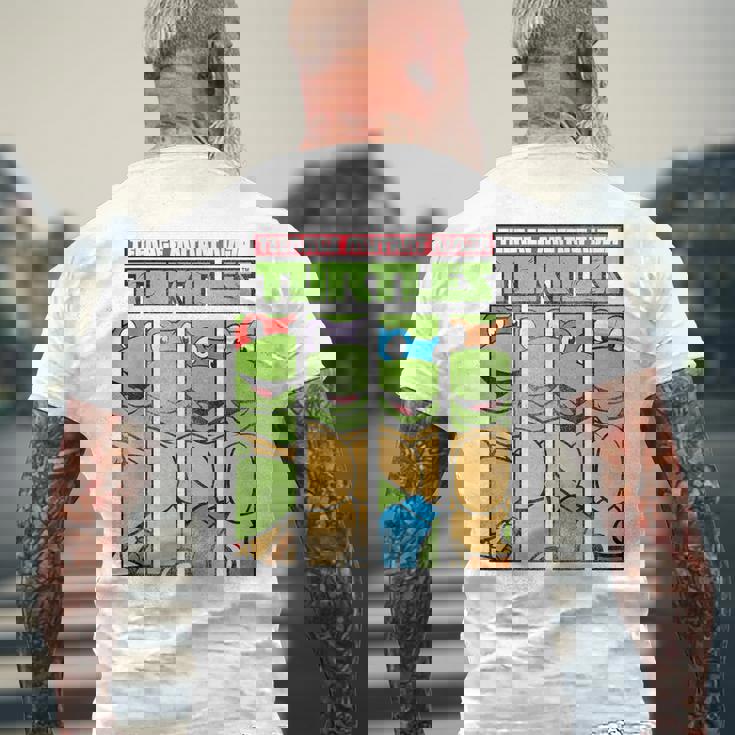 ティーンエイジ・ミュータント・ニンジャ・タートルズ フェイスパネル グラフィックtシャツ メンズTシャツ バックプリント 高齢者への贈り物