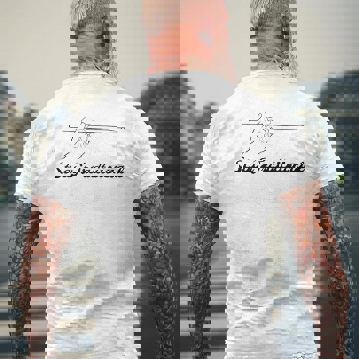 ドラムスティック トラディショナルグリップ – ジャズやドラムラインに最適 メンズTシャツ バックプリント 高齢者への贈り物