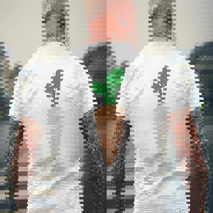 ニンジン コスチューム 野菜 カーニバル コスチューム ビーガン Carrot Costume メンズTシャツ バックプリント 高齢者への贈り物